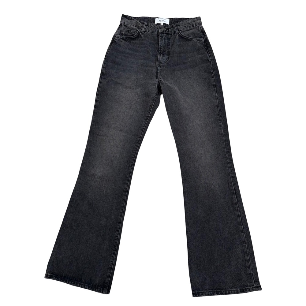 Reformation Mia High Rise Vintage Bootcut Jeans Womens 25 Black Excellent Denim